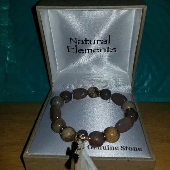 NWT Natural Elements Genuine Stone Bracelet - Picture 3 of 5